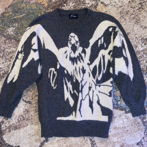 💎RARE💎Awesome Italian FREDO Eagle Sweater, Size Medium - Picture 1 of 7
